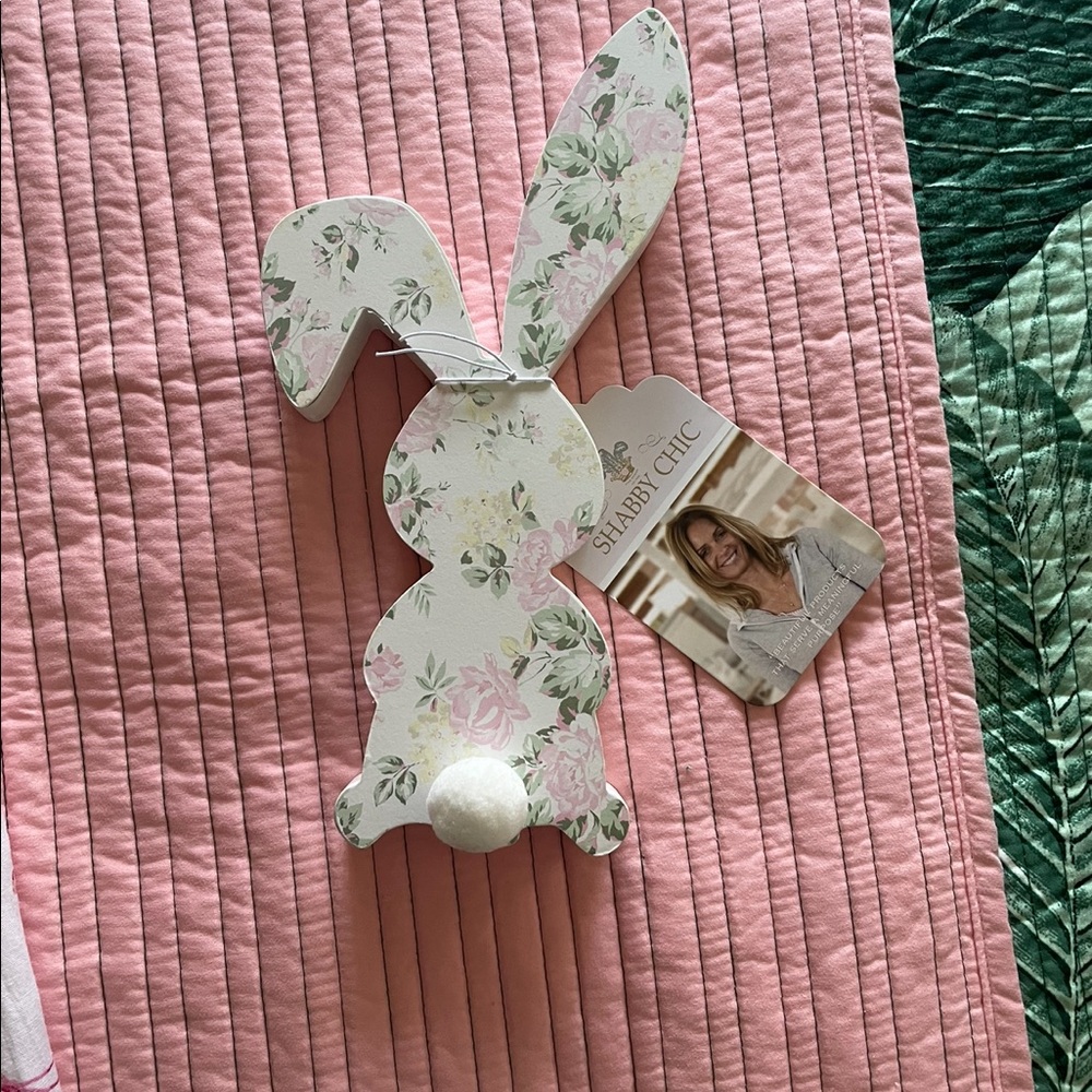 NW SHABBY CHIC RACHEL ASHWELL FLORAL PRINT  BUNNY
